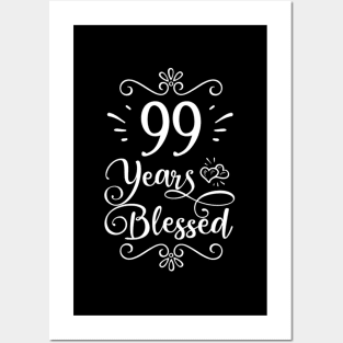 99Th 99 Years Blessed Religious Jesus God Christian Posters and Art